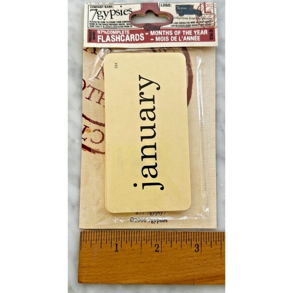 NEW Lot of 4 Scrapbook Embellishments & Clips- Christmas Winter & Months of Year - Picture 10 of 15